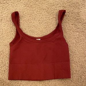 Maroon tank top
